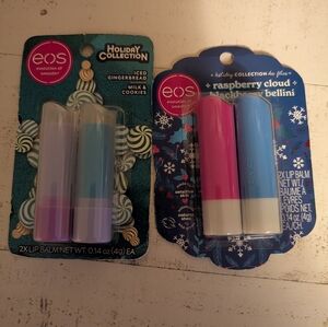 🦋 1 New eos Lip Balm Raspberry Cloud & Blackberry Bellini
